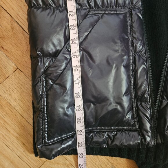 NWT Moncler Cardigan Tricot Down Puffer Small Jacket Black COMPANY LOGO READ - Picture 11 of 13